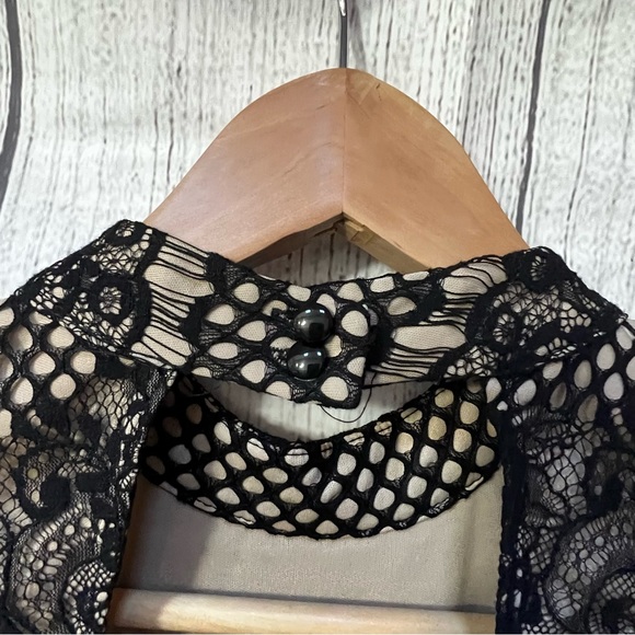 Xhilaration Lace Overlay Dress Color: Black Size: S/P - Picture 6 of 13